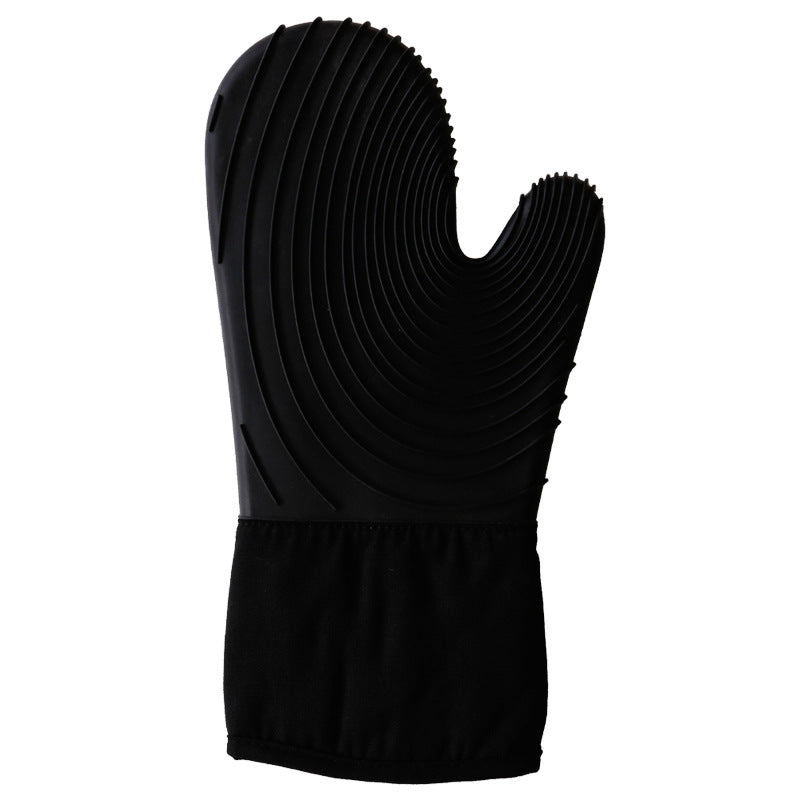 Thick silicone gloves, anti-scalding and heat insulation for ovens