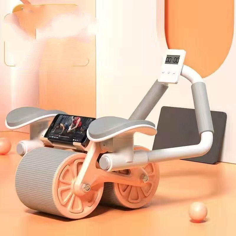 Abdominal wheel with automatic rebound, for men and women, fitness equipment
