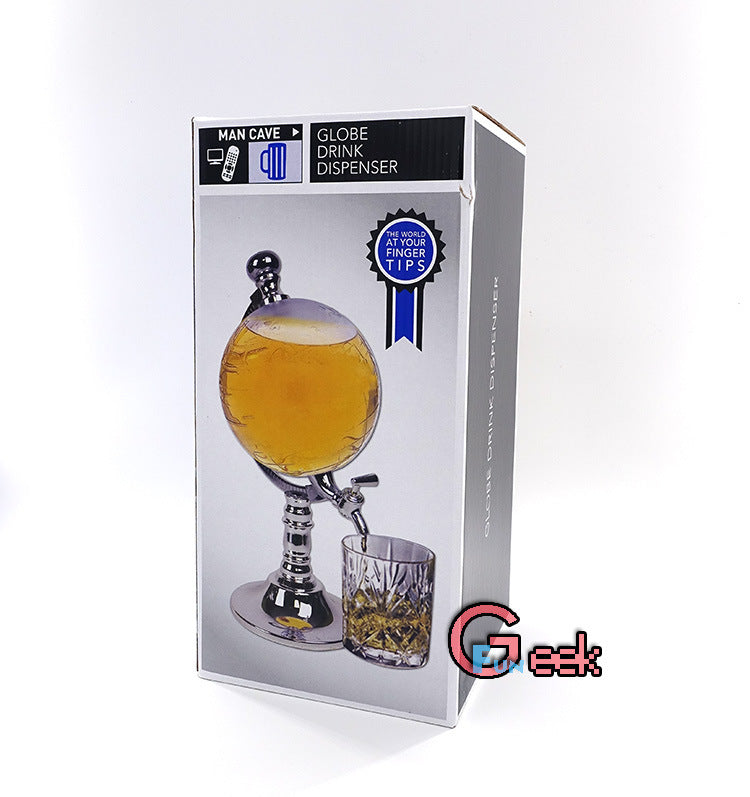 Novelty Globe Wine Decanters 1.5L Alcohol Beverage Dispenser