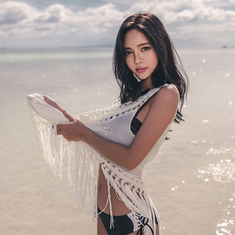 Sexy Cover Up Summer Beach Wear Tassel Swimsuit