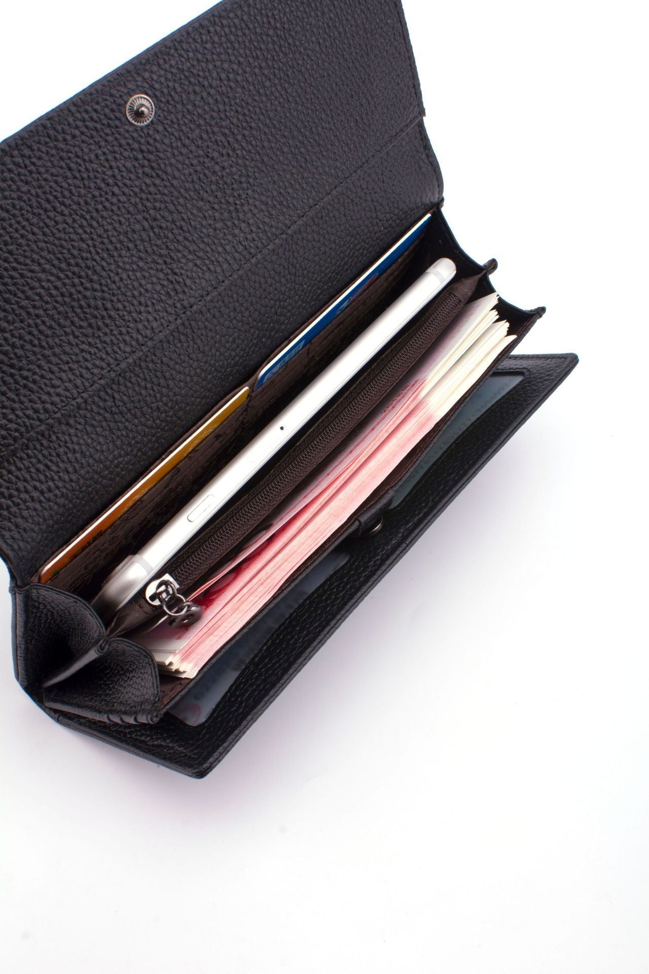 Women's Leather Wallets, Wallets In Hand, First Layer Cowhide Women's Long Wallets
