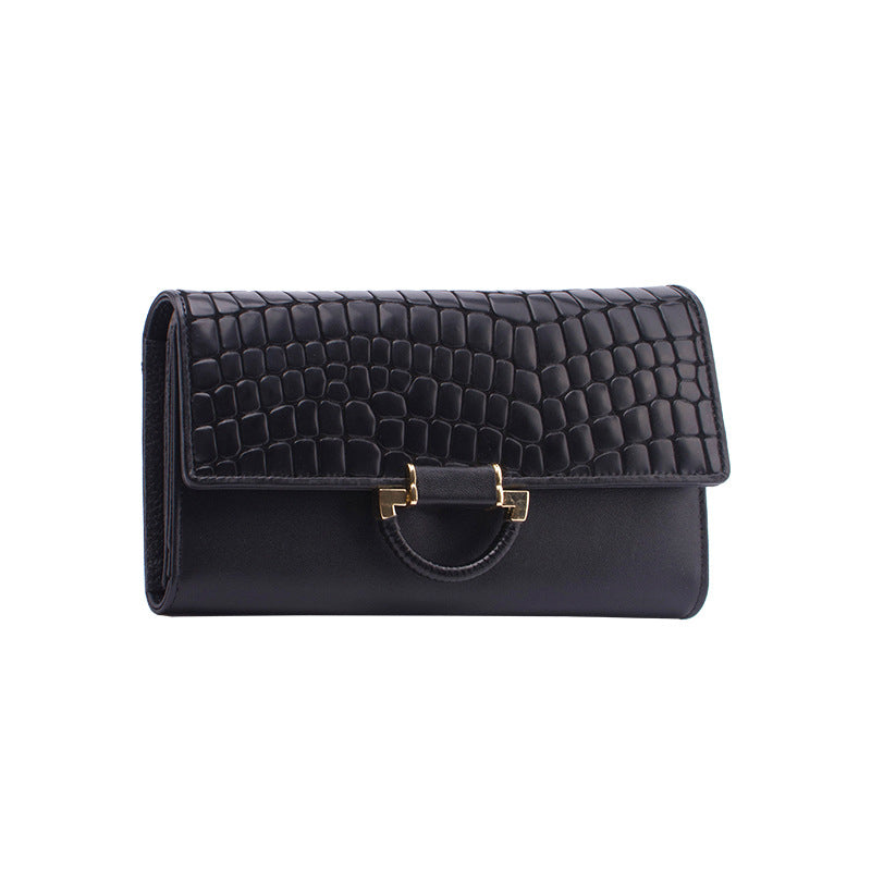 Women's Leather Wallets, Wallets In Hand, First Layer Cowhide Women's Long Wallets