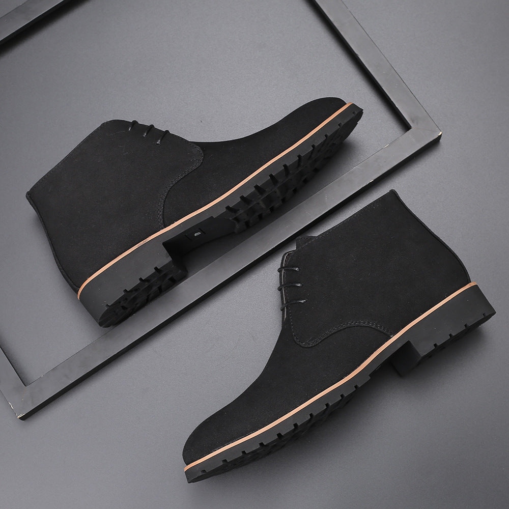 Casual leather shoes for men large size