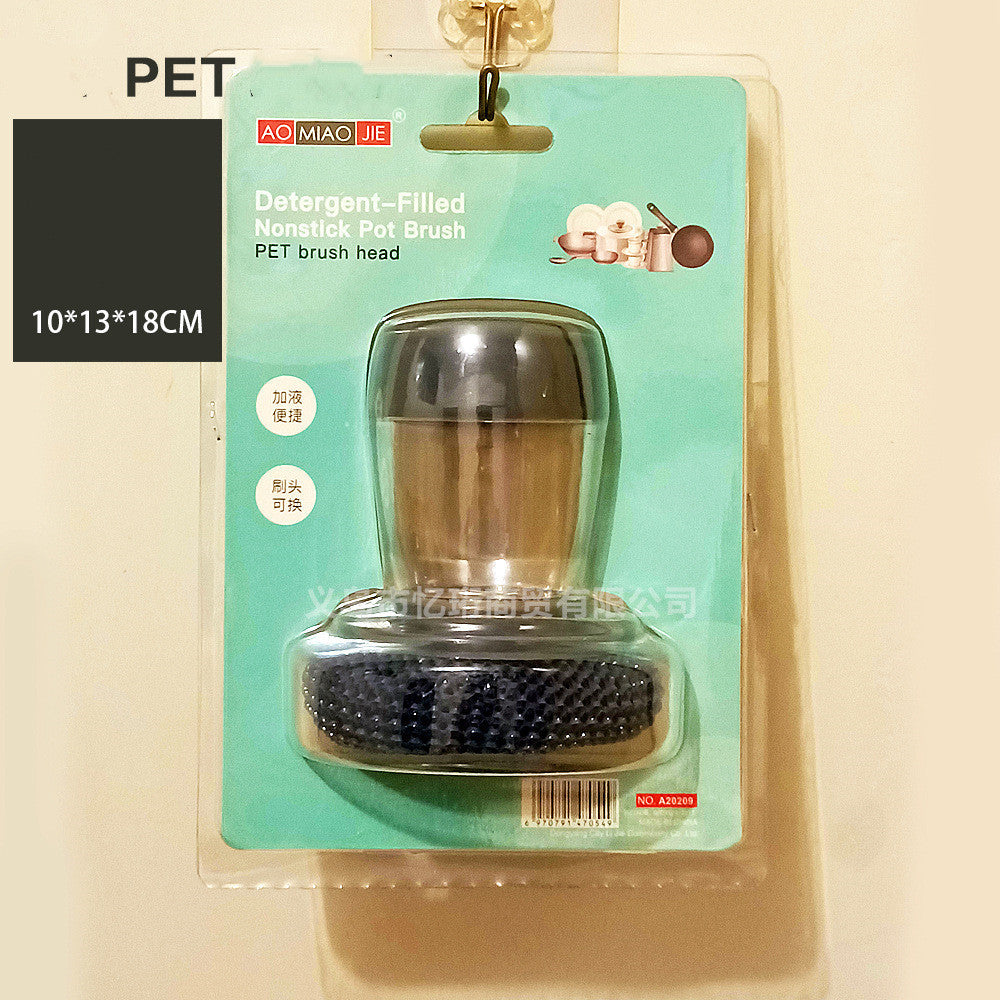 Brush Cleaner Push-type Kitchen Detergent Brush Tools