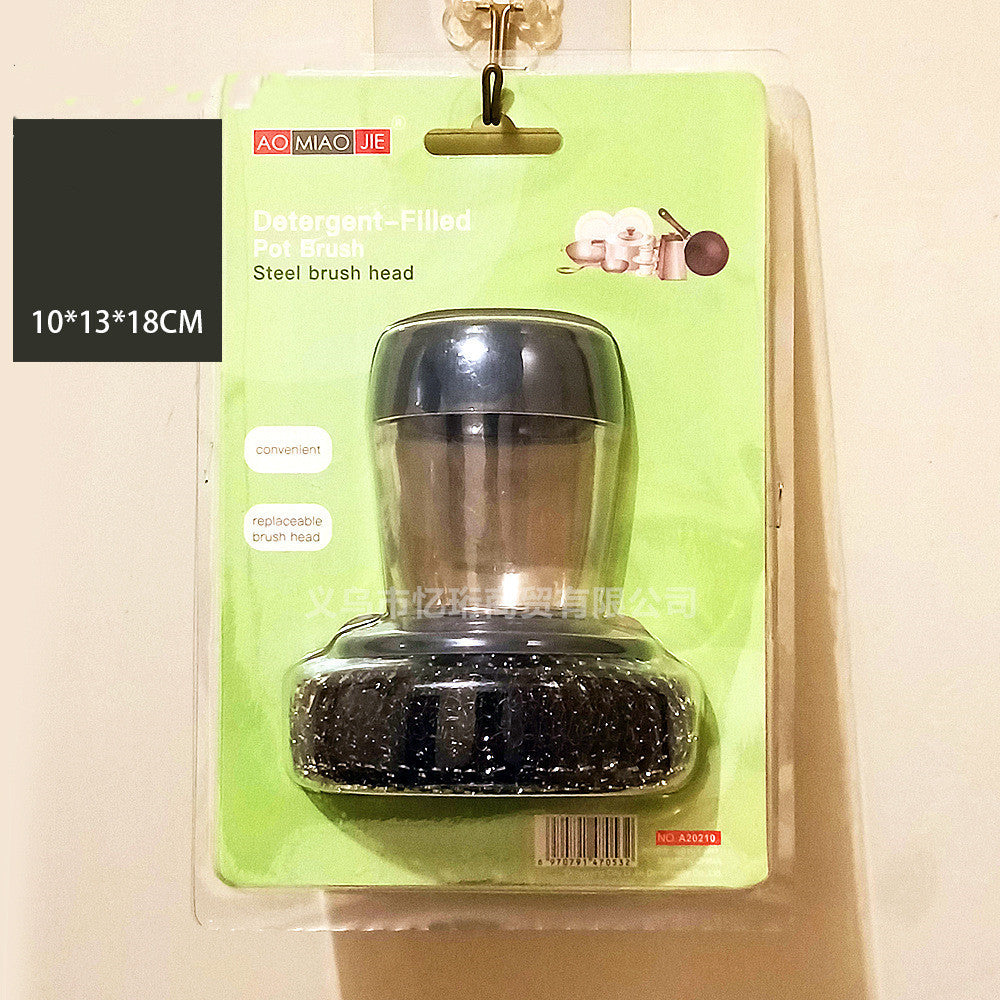 Brush Cleaner Push-type Kitchen Detergent Brush Tools