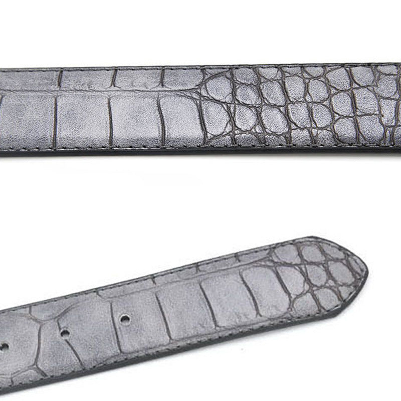 Mens Fashion Waist Belts Faux Pattern With Split Leather Luxury Male Designer Belt Accessories Factory Price