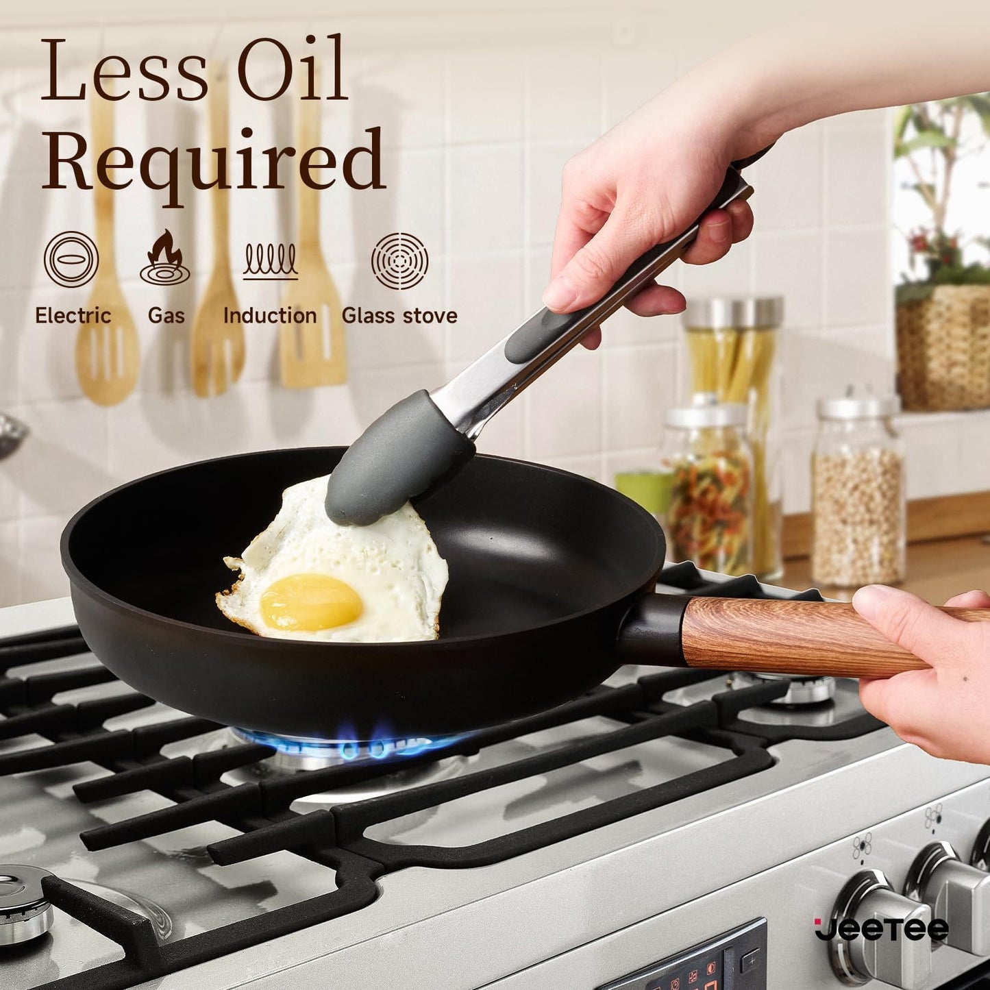 Ceramic Cookware Sets 15 Pcs, Healthy Pots and Pans