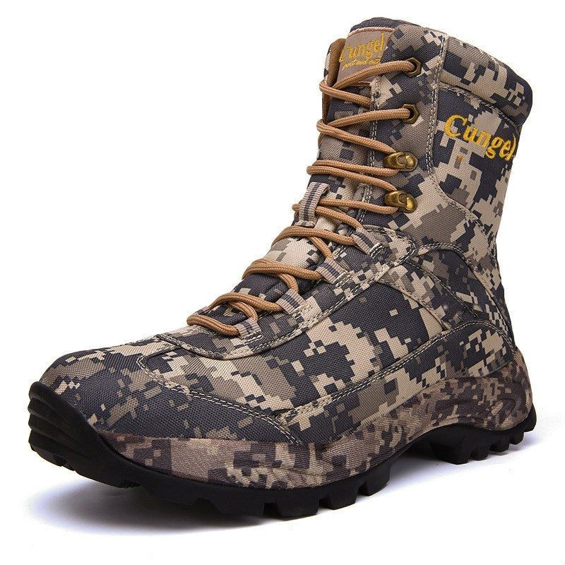 Camouflage shoes for men High-top