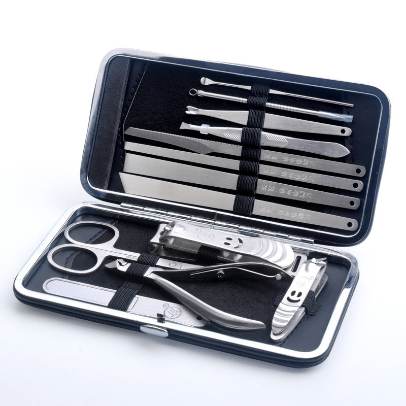 Household nail clippers and pedicure knife set