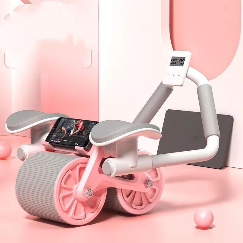 Abdominal wheel with automatic rebound, for men and women, fitness equipment