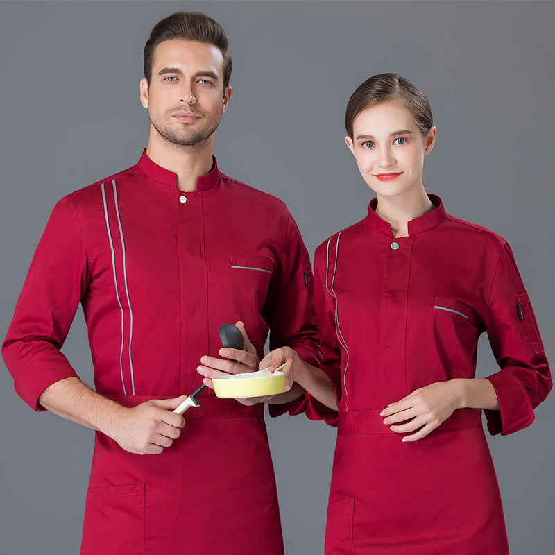 Work clothes for men Cotton breathable Hotel Chef