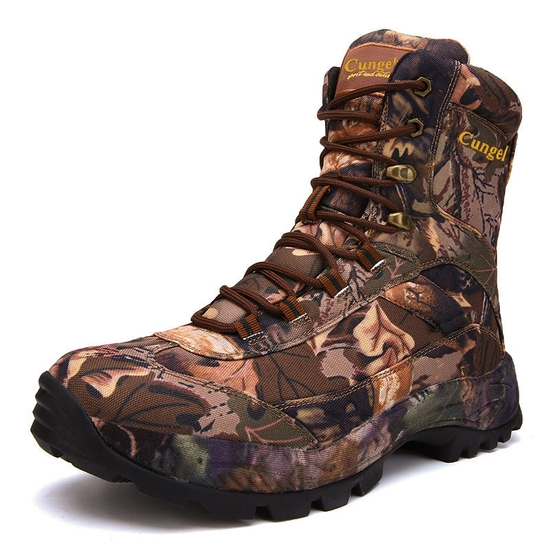 Camouflage shoes for men High-top