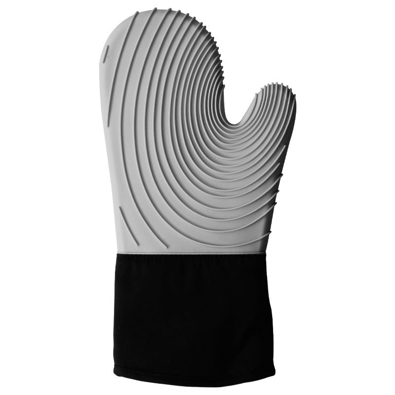 Thick silicone gloves, anti-scalding and heat insulation for ovens