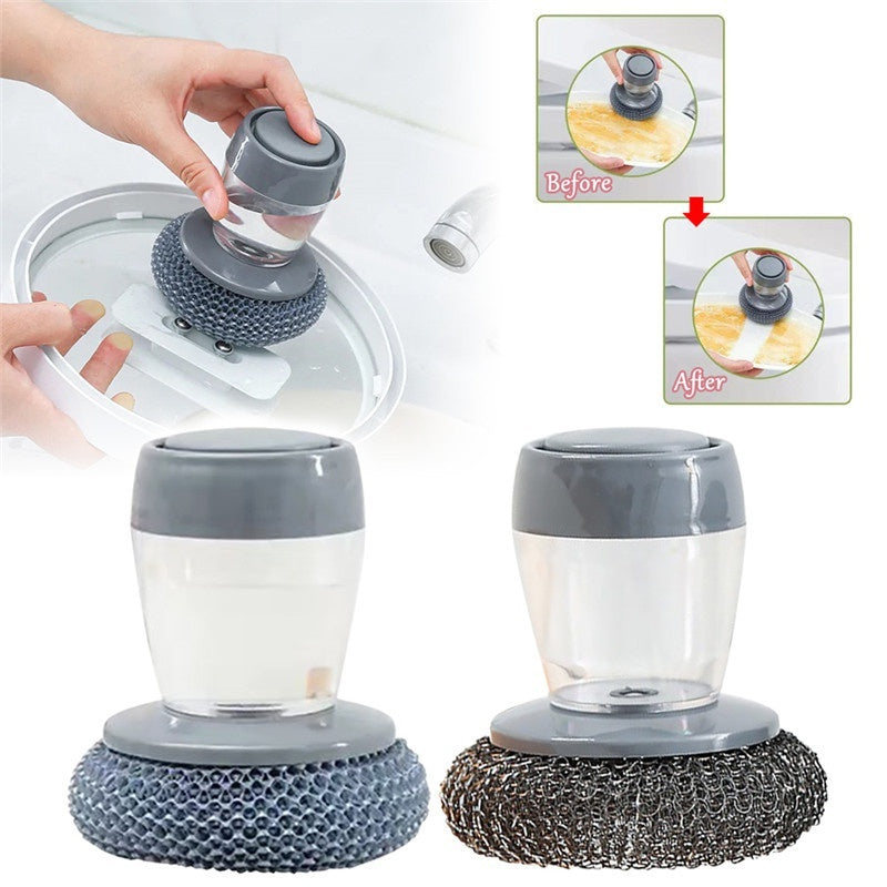 Brush Cleaner Push-type Kitchen Detergent Brush Tools
