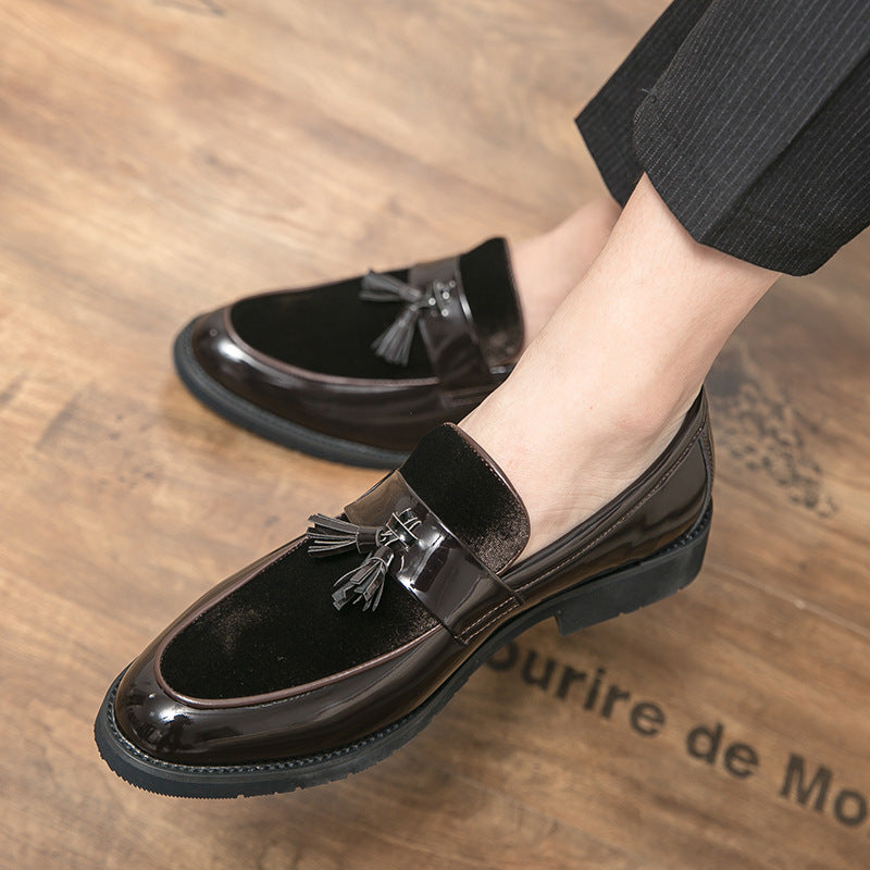 Summer Brogue Men’s Shoes Korean Style British Leather For Men