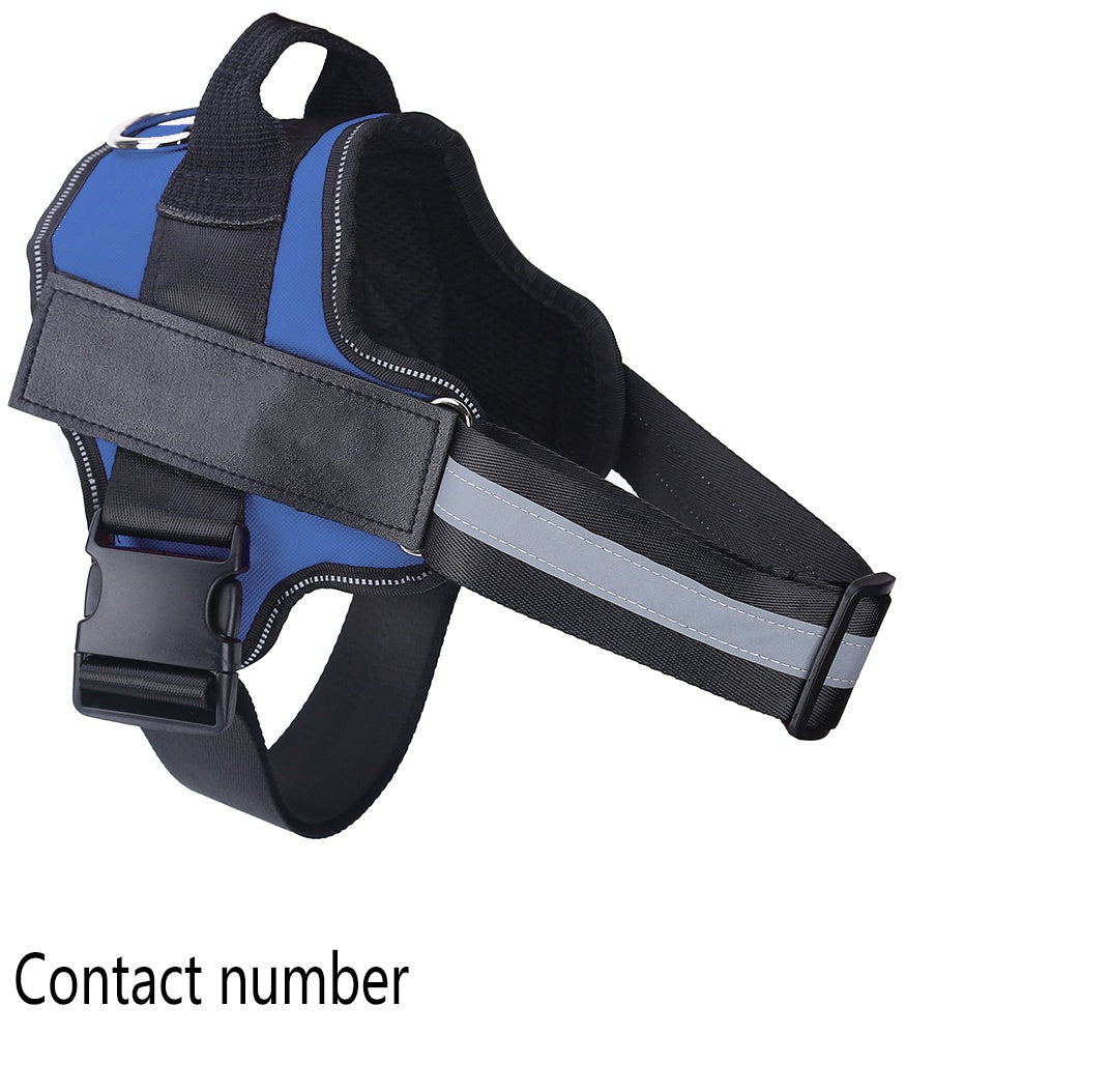 Personalized Dog Harness NO PULL Reflective Breathable Adjustable Pet Harness Vest For Small Large Dog