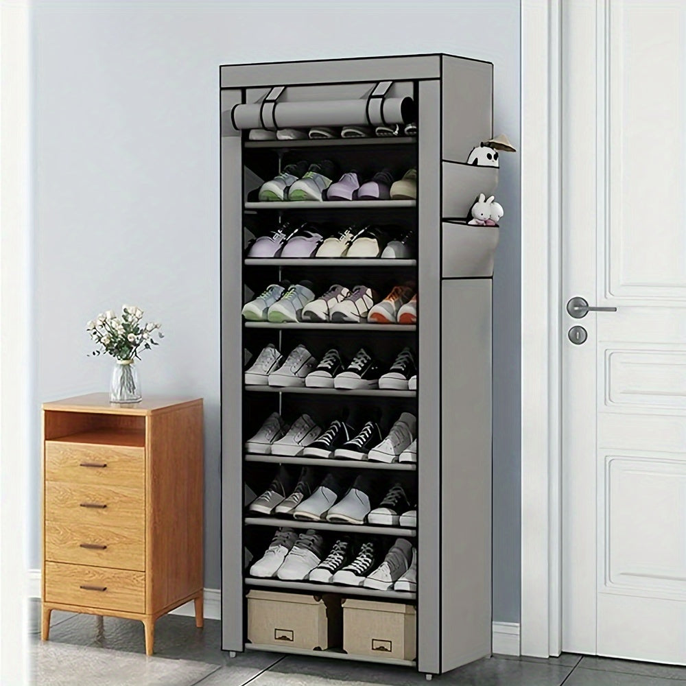 Portable shoe cabinet, storage shelves