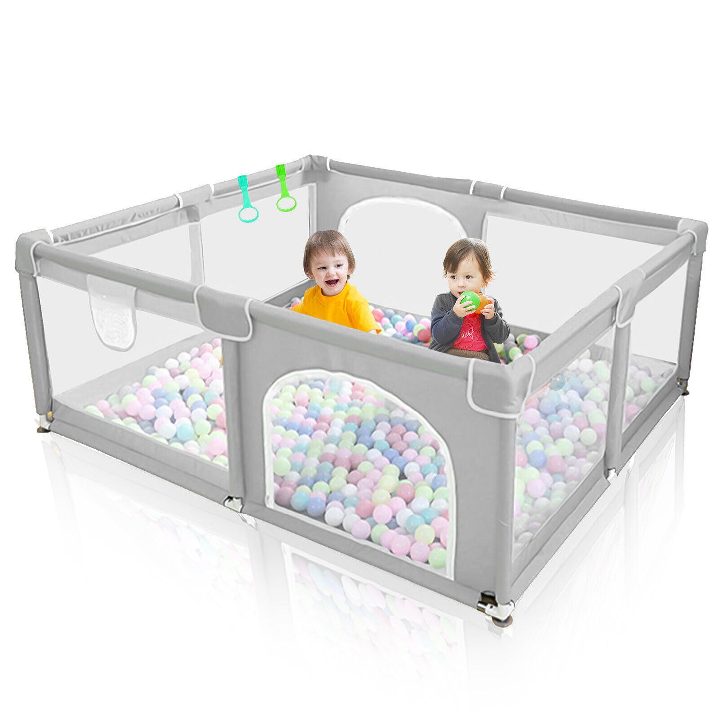 Baby cot with activity center