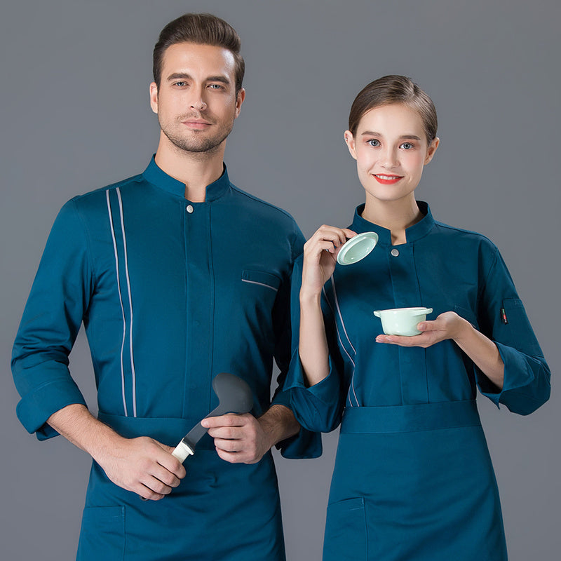 Work clothes for men Cotton breathable Hotel Chef