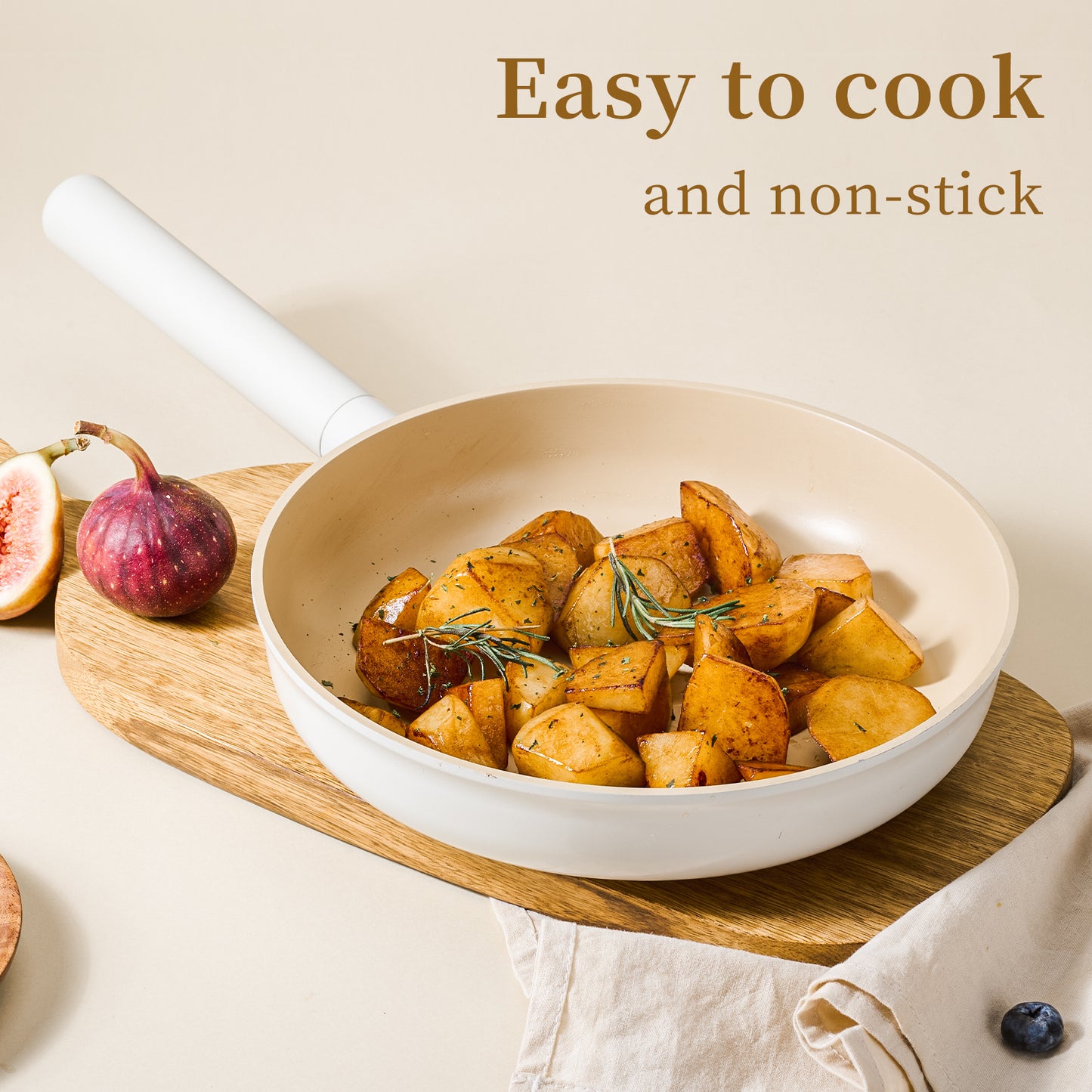 Ceramic cookware sets 17pcs, Pots and pans