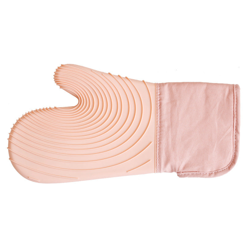 Thick silicone gloves, anti-scalding and heat insulation for ovens