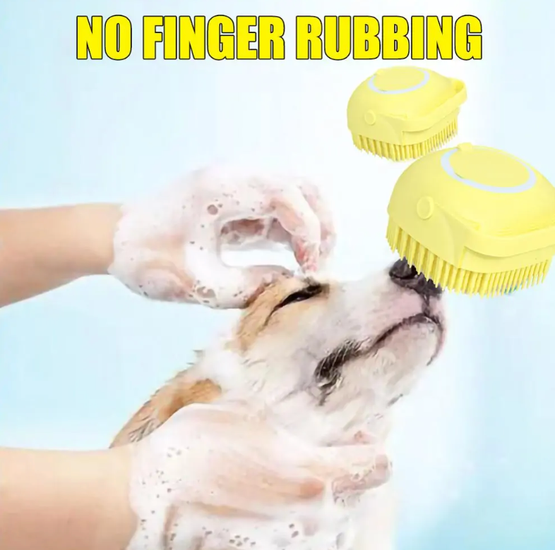 Süße Hundebadebürste