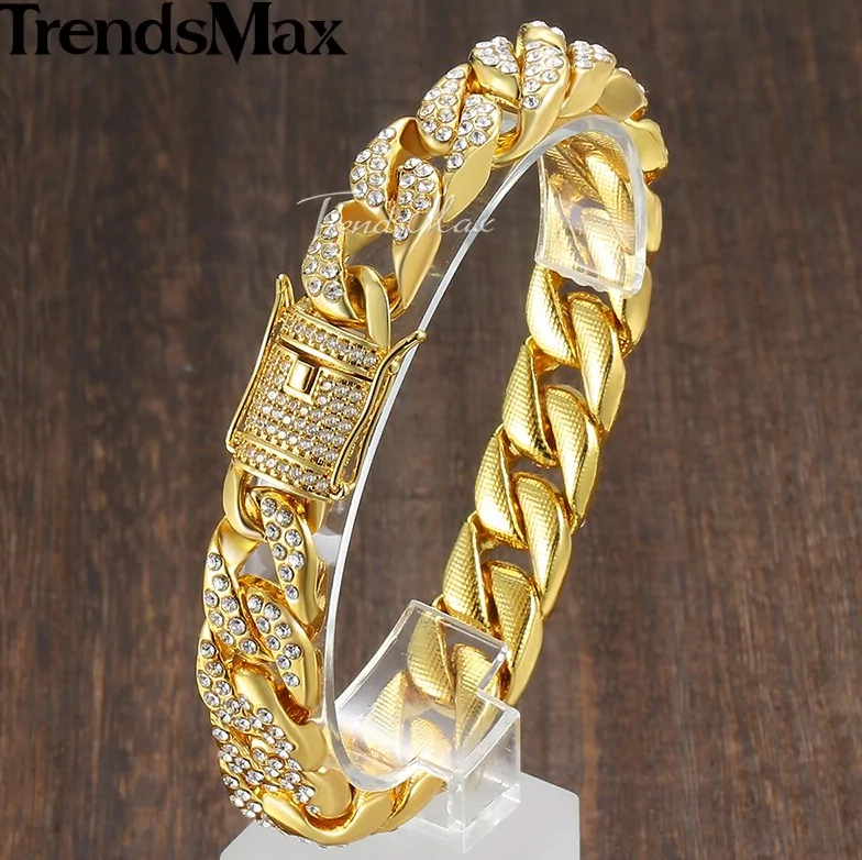 Miami Gold Curb Cuban Armband