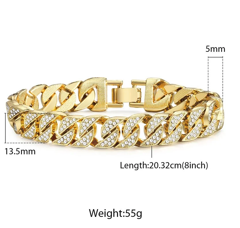 Miami Gold Curb Cuban Armband