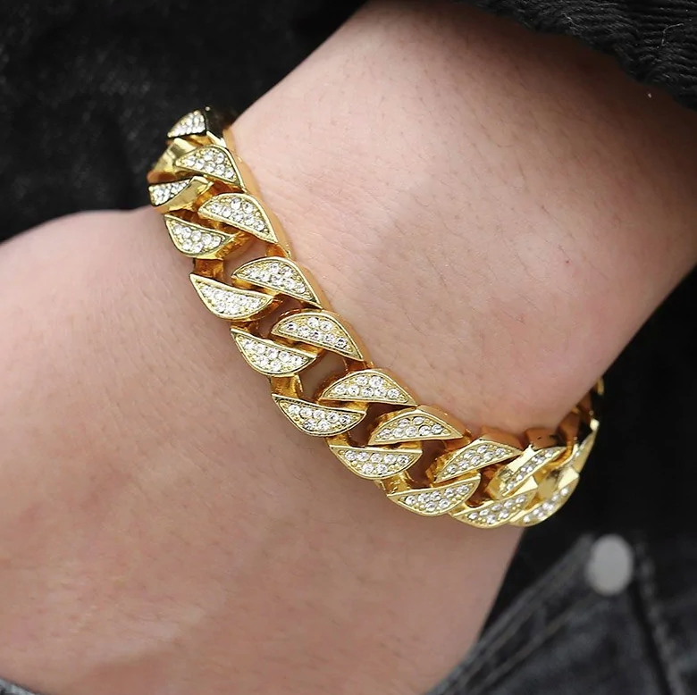 Miami Gold Curb Cuban Armband