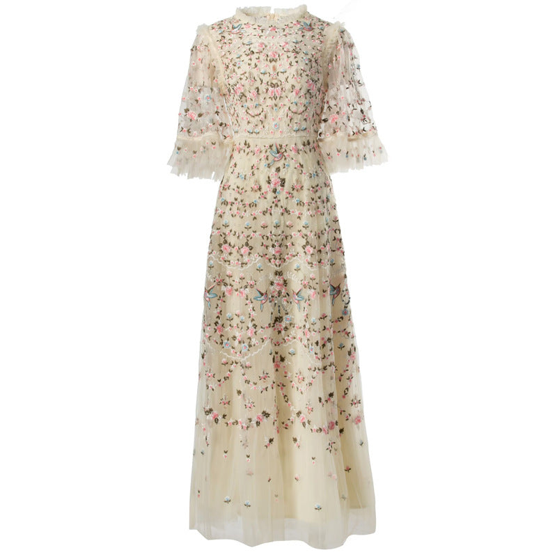 Luxury Embroidered Beads Dress for Women