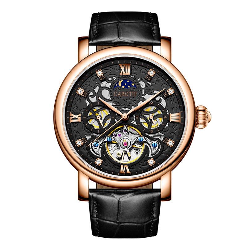 Men’s waterproof leather watch