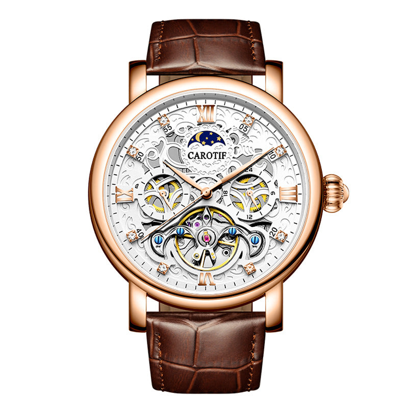 Men’s waterproof leather watch