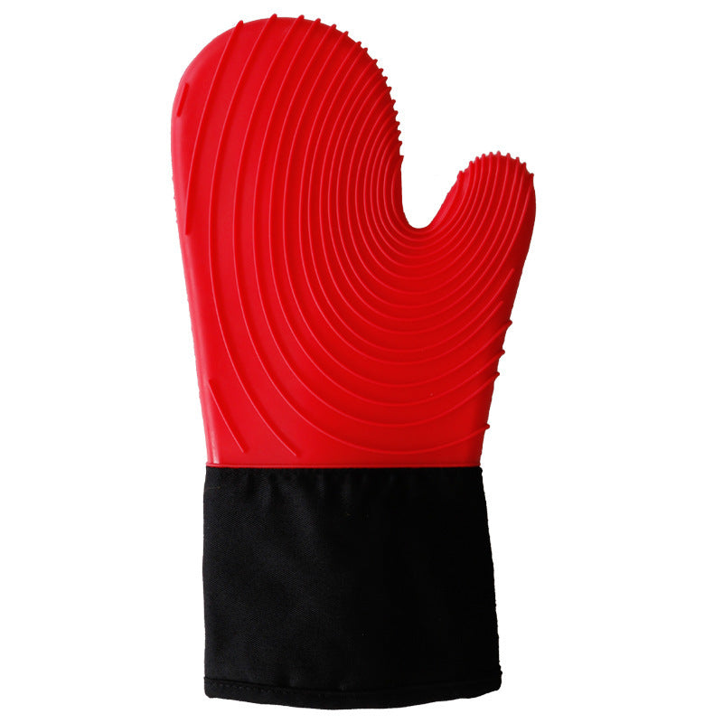 Thick silicone gloves, anti-scalding and heat insulation for ovens