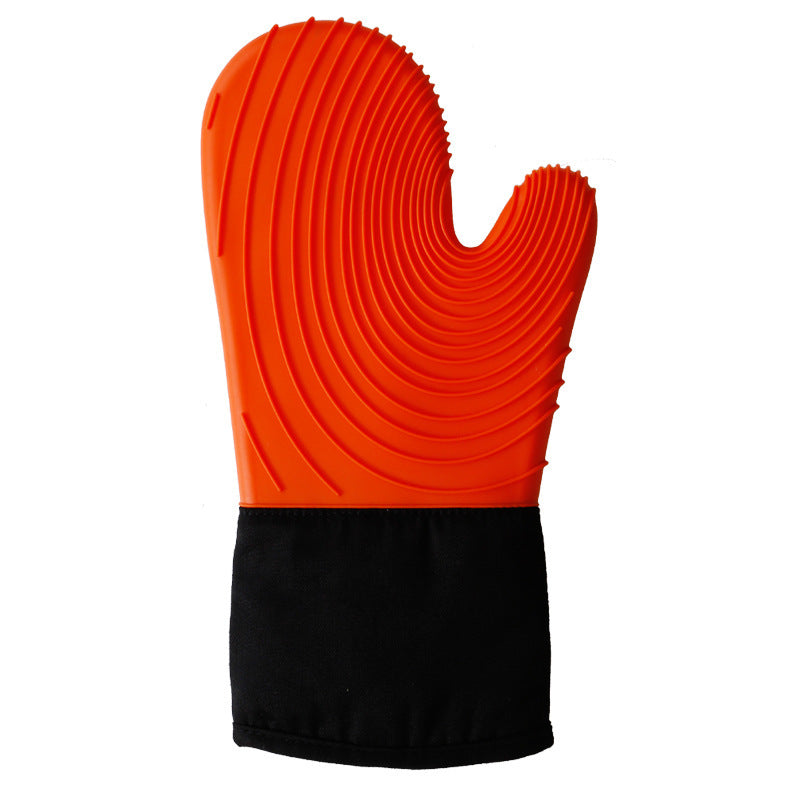 Thick silicone gloves, anti-scalding and heat insulation for ovens