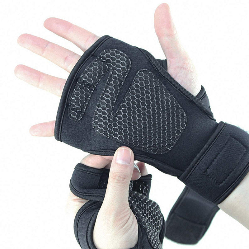 Luvas Antiderrapantes Silicone Palm Protection Fitness Equipment Gloves