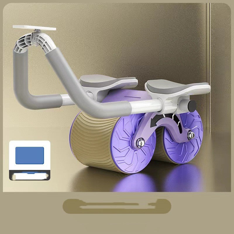 Abdominal wheel with automatic rebound, for men and women, fitness equipment