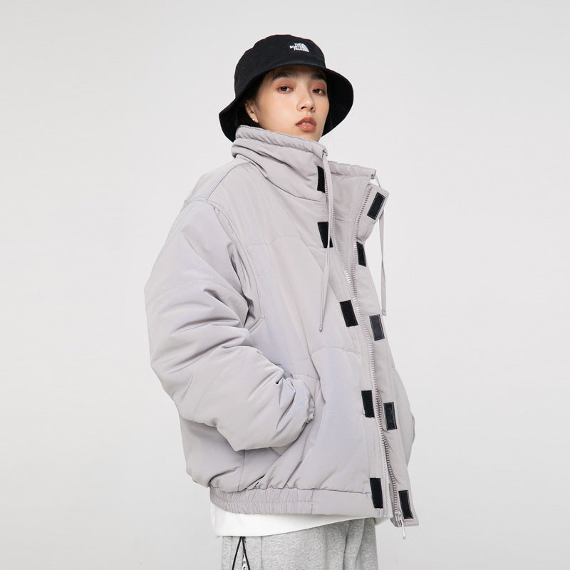Solid and loose quilted cotton men’s clothing