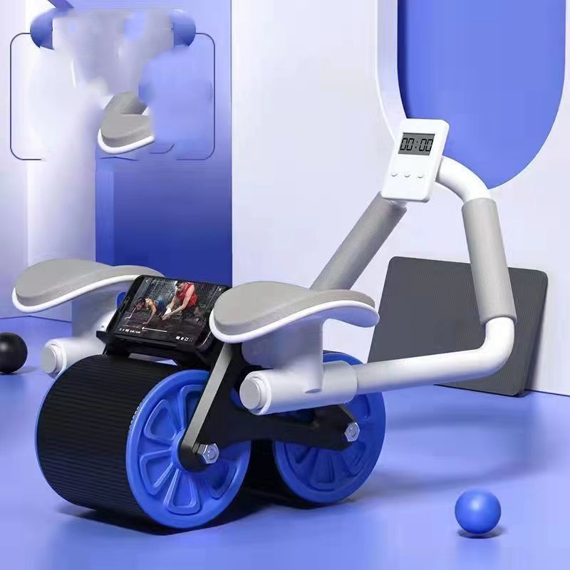 Abdominal wheel with automatic rebound, for men and women, fitness equipment