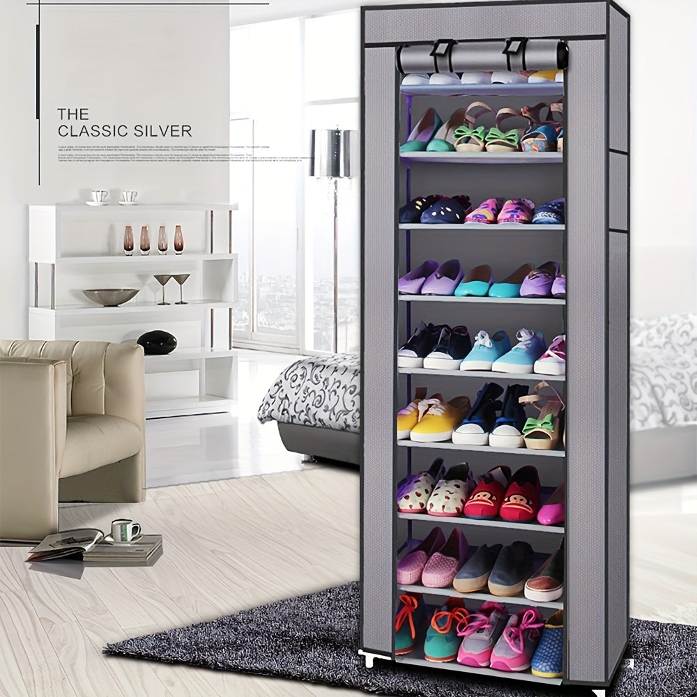 Portable shoe cabinet, storage shelves