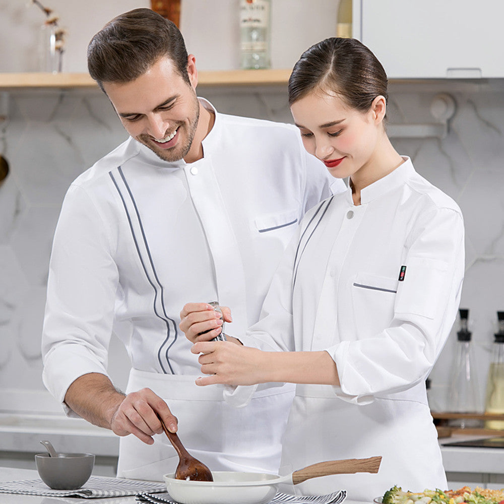 Work clothes for men Cotton breathable Hotel Chef