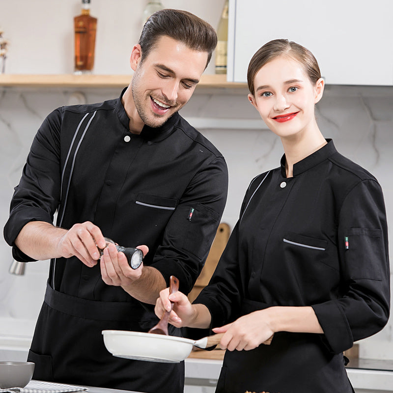 Work clothes for men Cotton breathable Hotel Chef
