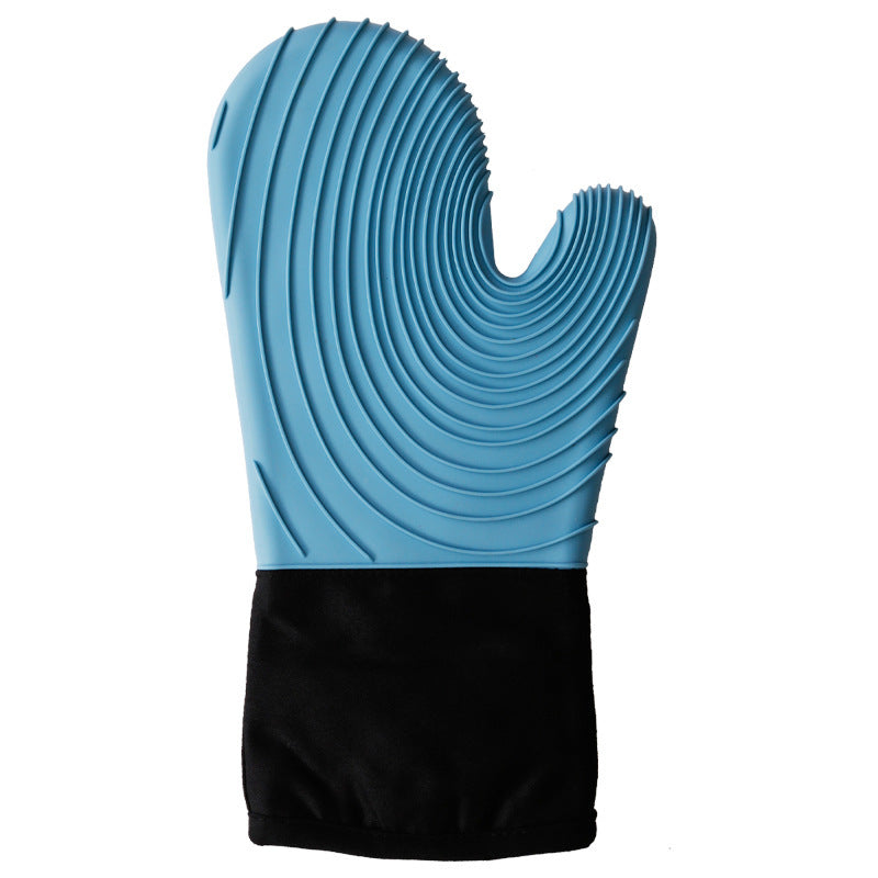Thick silicone gloves, anti-scalding and heat insulation for ovens