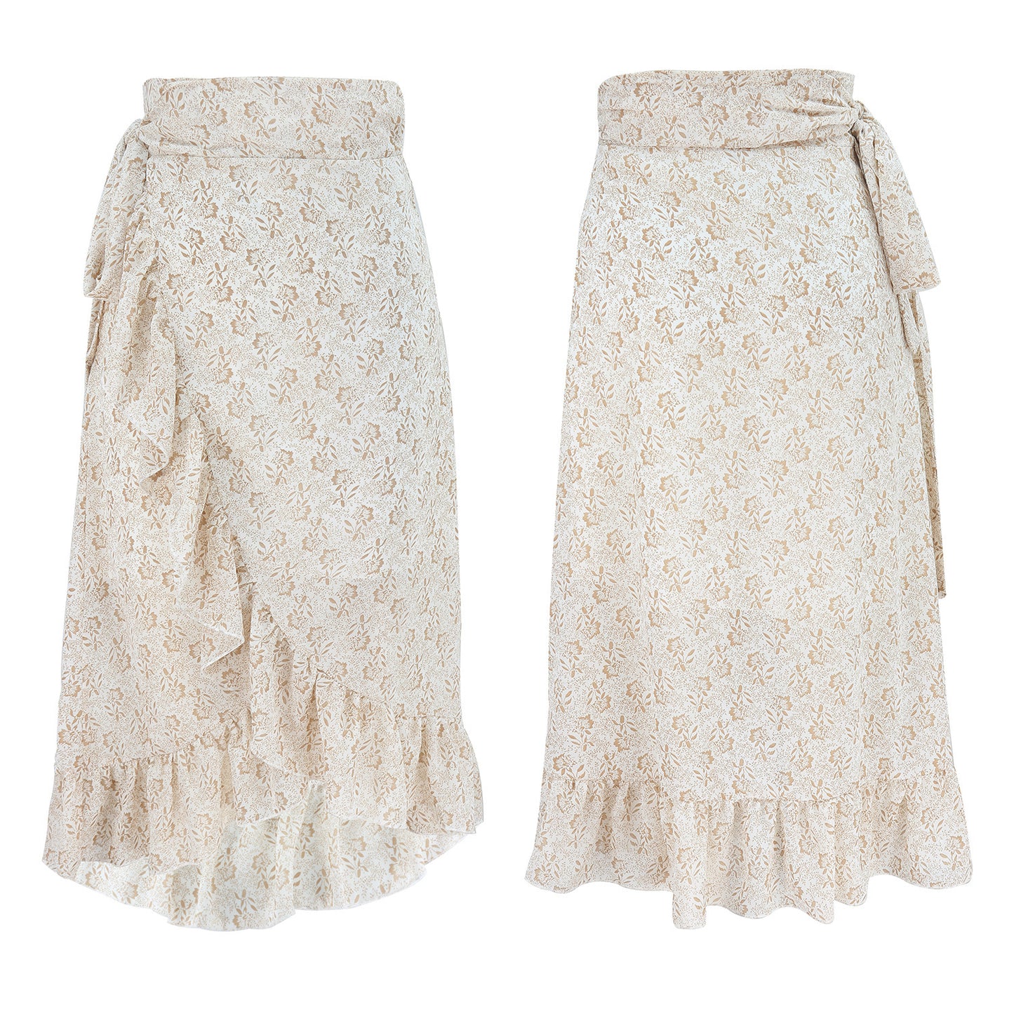 Women’s High Waist Chiffon A-Line Split Skirts