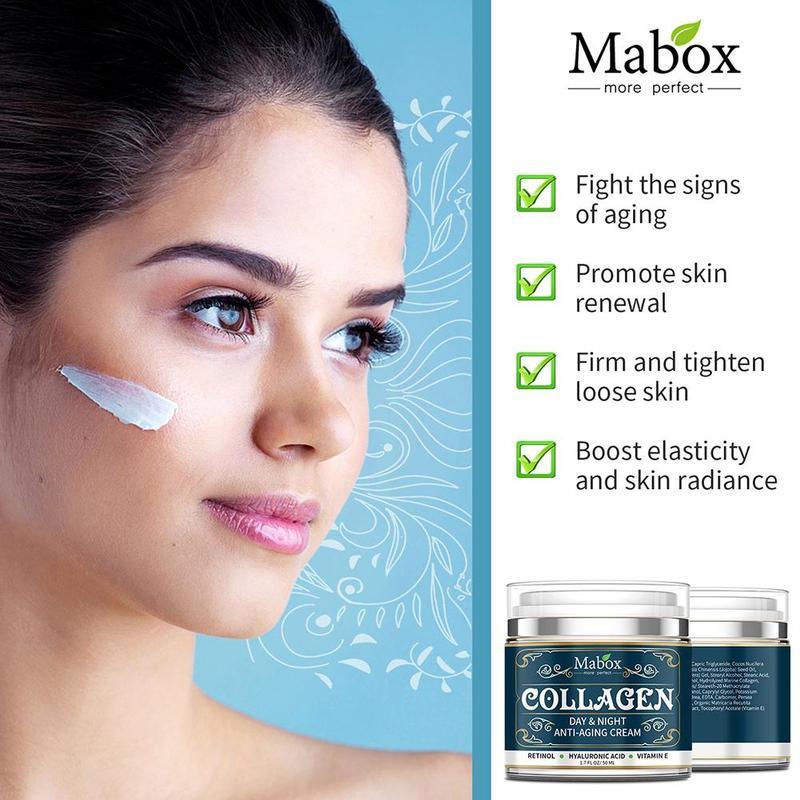 Collagen moisturizing facial cream, skin care, anti-aging facial cream
