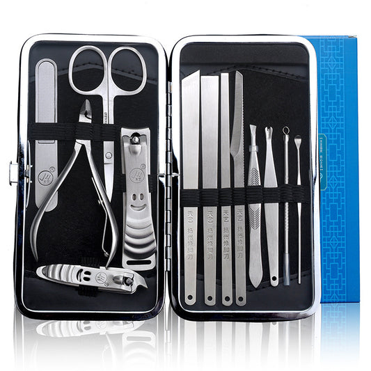 Household nail clippers and pedicure knife set