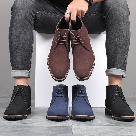Casual leather shoes for men large size