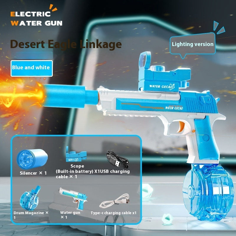Fire Rat Electric Water Pistol Cool Light Full Automatic Children GiftsAC223