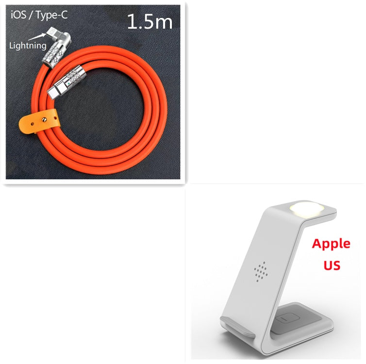 3 in 1 Fast Charging Station with Wireless Support