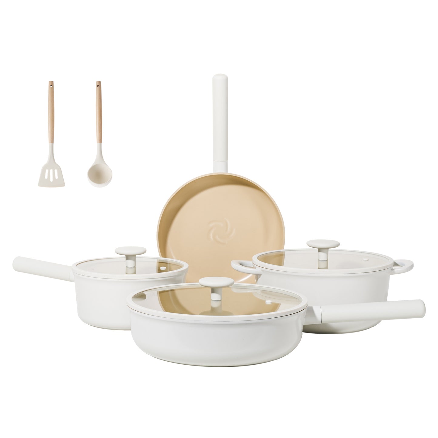 Ceramic cookware sets 17pcs, Pots and pans