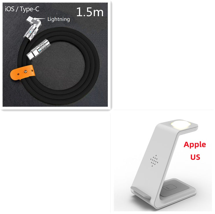 3 in 1 Fast Charging Station with Wireless Support